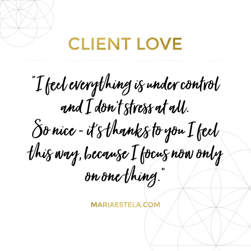 focus - It's ok to not do it all at once, Mariaestela, Spiritual Business Mentor, Catalyst, Facilitator, Spiritual Business Coach